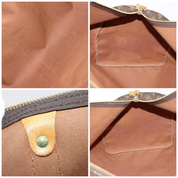 LOUIS VUITTON Monogram Keepall 55 Boston Bag M41424 LV Auth 145141 - Picture 16 of 16